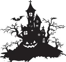 Halloween web clean simple silhouette black vector
