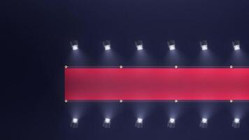 red carpet with a limousine and volume light top views video