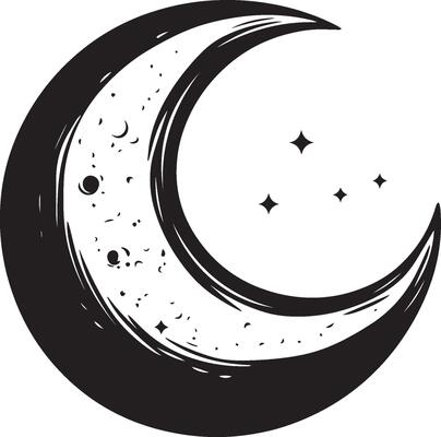 Moon linear black