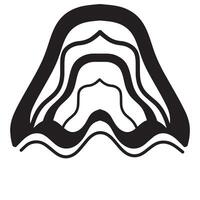 simple mountain trek logo, simple mountain camp isolated vector