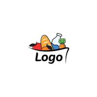 Logo design for grocery online store vector