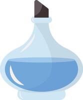 Magic Potion Bottle with Glass Jar and Elixir vector