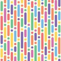 colorful lines seamless pattern, fun and creative for kids or trendy design with basic shapes vector