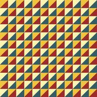vintage style triangle seamless pattern, vintage colored geometric pattern vector