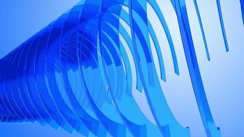 ABSTRACT GEOMETRY TRANSPARENT CIRCLES BLUE GLASS BACKGROUND LOOP video