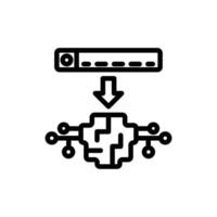 Prompt icon or logo design isolated sign symbol illustration. A collection of high quality black line style icons vector