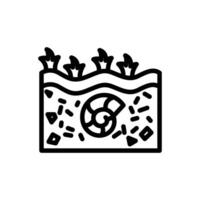 fossil icon or logo design isolated sign symbol illustration. A collection of high quality black line style icons vector