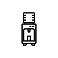 water dispenser icon or logo design isolated sign symbol illustration. A collection of high quality black line style icons vector