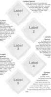 white square labels on white background Presentation vector
