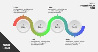 Circles Infographic Template for Presentation vector