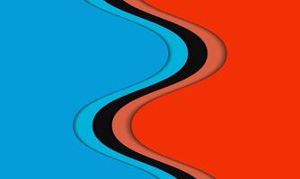 a red, blue and black background with a wavy pattern vector