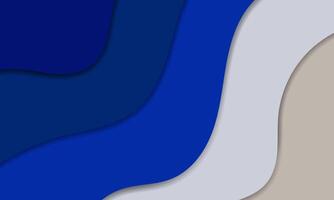 a blue and white abstract background with a wave pattern vector