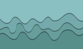 a wave pattern with a green background vector