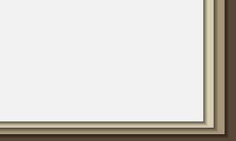 a blank white frame on a brown background vector