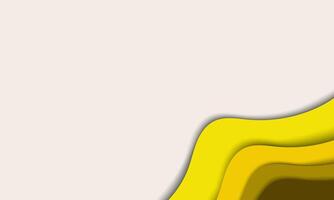 a yellow and white background with a wave vector
