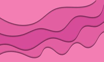 a pink background with wavy lines vector