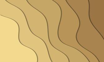 a brown and tan background with wavy lines vector