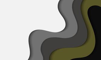 abstract background with green, gray and black shapes vector