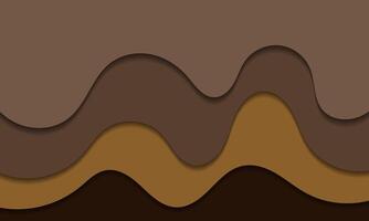 a brown and gold background with waves vector