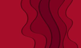 a red background with wavy lines vector