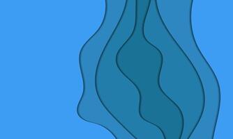 a blue wave with a wave in the middle vector