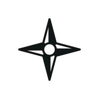 A Compass stationery icon with a sleek and modern design concept in a simple style vector