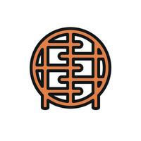 A Storage rack icon with a sleek and modern design concept in a simple style vector