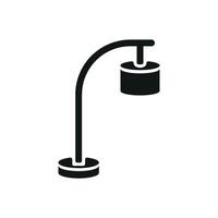 A Floor lamp icon with a sleek and modern design concept in a simple style vector