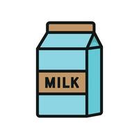 A Milk bottle drink icon with a sleek and modern design concept in a simple style vector