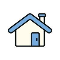 A home building icon with a sleek and modern design concept in a simple style vector