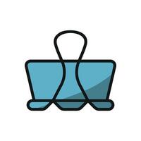 A Bulldog clip icon with a sleek and modern design concept in a simple style vector