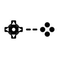 classic game button console icon illustration vector