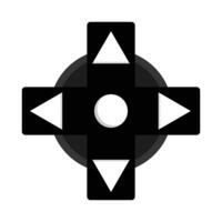 illustration of classic game arrow button icon vector