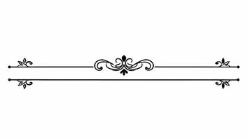 A black and white drawing of a decorative border vector