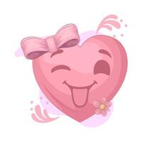 illustration of happy heart vector
