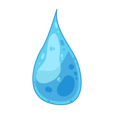 illustration of water drop