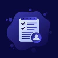 Project manager icon, design vector