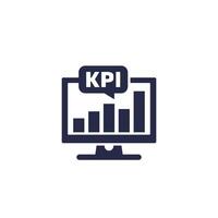 KPI icon, Key performance indicator vector