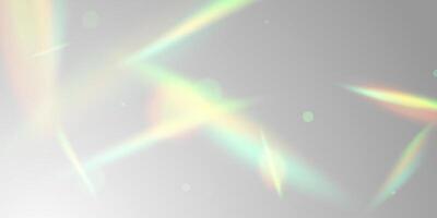 Multicolored light effect and zigzag ribbons falling from above on streamer, tinsel vector