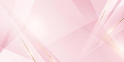 Abstract background design, modern pink and gold geometric element design. vector