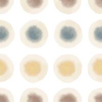Watercolor abstract circles. Seamless pattern. Simple surface design vector
