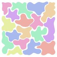 Colorful Abstract Blob Shapes Pattern Design vector