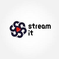 Stream Logo Design vector