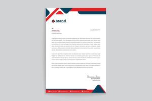 Flat design architecture letterhead template vector