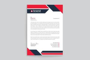 Flat design architecture letterhead template design vector