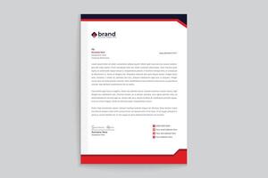 Abstract colorful letterhead template design vector