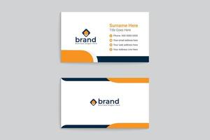 Elegant minimal business card template vector