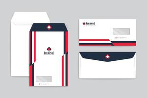 Clean minimal professional envelope design vector