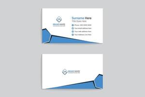 Geometric business card design template vector