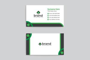 Elegant minimal business card template vector